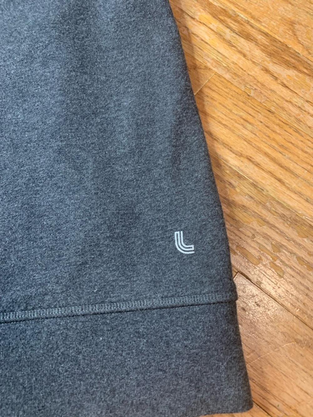 Lolë Grey Full Zip Hoodie with Thumbholes - Size Large - Picture 5 of 9